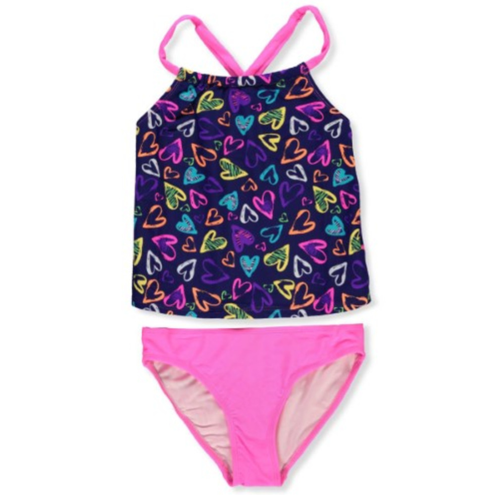 Freestyle Revolution Big Girls' 2-Piece Tankini Multi Size 14